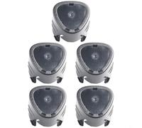 Soluzioni per alloggiamento, una confezione da cinque robuste e affidabili per basi in plastica per le tue esigenze di ricarica essenziali