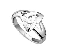 Solvar Trinity nodo anello in argento Sterling SZ 4 - 9.5 Made in Irlanda e Argento, 49 (15.6), cod. S2679_05