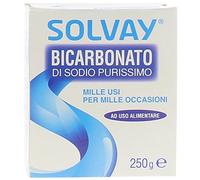 Solvay - Bicarbonato di Sodio, Purissimo, ad uso alimentare - 250 g