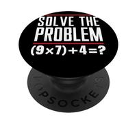 Solve The Problem 9x7+4 Rompicapo Algebra Club Matematica PopSockets PopGrip Adesivo