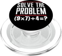 Solve The Problem 9x7+4 Rompicapo Algebra Club Matematica PopSockets PopGrip per MagSafe