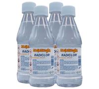 Solvente ACQUARAGIA Radiclor, Ottimo Impiego Nella Diluizione Di Smalti e Vernici Sintetici, Oleosintetici e Cere 375ml (4 Flaconi)