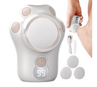 Solvente elettrico per piedi - Raschietto per piedi per rimuovere la pelle morta, strumento per pedicure di bellezza sanitaria con vano di pulizia UV integrato per viaggi spa a casa