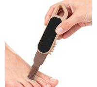 Solvente per calli dei piedi - Strumento per pedicure in silicone da 8,58 pollici, impugnatura antiscivolo | lima per piedi a doppia testa, purificatore per tacchi incrinati, calli, pelle dura, uomini