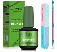 Solvente per Smalto 15Ml Con Spingi Cuticole E Lima per Unghie Remover Cuticle R