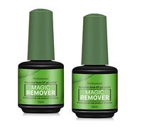 Solvente per Smalto 2 pacchi, Magico Gel Remover per Smalto, Rimuove Facilmente e Rapidamente lo Smalto per Unghie, Non fa Male alle Unghie, Non c'è Bisogno di Pellicola, Ammollo o Avvolgimento