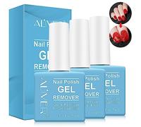 Solvente per Smalto 3 pacchi, Professionale Gel Remover per Smalto, Rimuove Facilmente e Rapidamente lo Smalto per Unghie, Non fa Male alle Unghie, Non c'è Bisogno di Pellicola, Ammollo o Avvolgimento