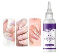 Solvente per unghie finte, 120 ml, liquido per la rimozione delle unghie finte, per la pulizia delicata, strumenti per manicure per casa, ufficio, viaggi, feste, saloni, ragazze e professionisti