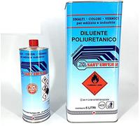 SOLVENTE POLIURETANICO DILUENTE PROFESSIONALE TRE FORMATI 1-5-25 LT (1 LITRO)