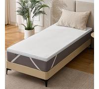 Solviente Coprimaterasso 90 x 190 cm - Memory de forme, coprimaterasso 5 cm per ammorbidire un letto troppo duro, migliorare un materasso usurato, ideale per studenti e giovani coppie