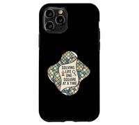 Solving Life One Square At A Time Puzzle Logic Custodia per iPhone 11 Pro