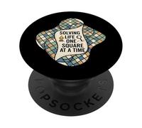 Solving Life One Square At A Time Puzzle Logic PopSockets PopGrip Adesivo