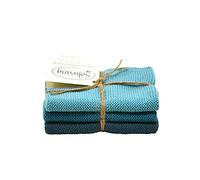 Solwang - Set di 3 panni per la pulizia, colore: Azzurro