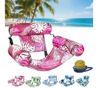 Solymall Inflatable Pool Lounge Chairs, Graddi/Libiyi/Olygee/Solymall Flotadores Para Adultos, Blow up Pool Noodles for Adult Heavy Duty, Adjustable Fabric Pool Float Hammock (C)