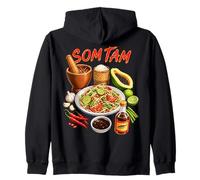 SOM Tam: Insalata Piccante per Amanti della Cucina Thai Felpa con Cappuccio