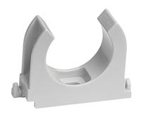 SOMA Clip per tubi in plastica, grigio, 32 mm, 18 pezzi, morsetto per tubo