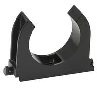 SOMA Clip per tubi in plastica, nero, 40 mm, 12 pezzi, morsetto, morsetto per tubo, resistente ai raggi UV