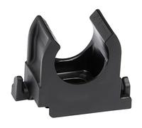 SOMA Clip per tubi in plastica, nero, 8 mm, 50 pezzi, morsetto per tubi, resistente ai raggi UV