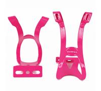 Soma Oppy X 1-Strap Punta Clip Rosa L/XL Paio Pista Cambio Fisso Road Tour Bici