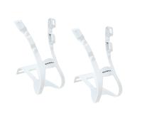 Soma Oppy Xx 2-Strap Punta Clip Bianco L/XL Paio Pista Cambio Fisso Strada Bici