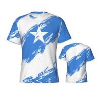 Somalia Flag Color Full 3D Print Tshirt Traspirante Magliette Basic Uomo Classico T-Shirt Uomo per Corsa, Relax, Calcio, S-3Xl L