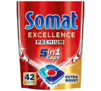 SOMAT Caps 42 Eccellenza 5in1 Tabs Per Lavastoviglie Tabs Per Pulizia