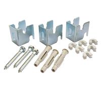 SOMATHERM FOR YOU, 601520301, Fissaggi radiatore in acciaio lamellare Set di 3 fissaggi per radiatore in acciaio lamellare - Composto da 3 fissaggi, 3 viti (8x60), 3 tasselli (10x60)