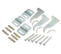 SOMATHERM FOR YOU, 601520302, Fissaggi radiatore in alluminio Set di 3 fissaggi per radiatore in alluminio - Composto da 3 fissaggi, 6 viti (6x50), 6 tasselli (8x40)