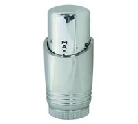SOMATHERM FOR YOU, 601522802, Testa termostatica M30x1,5 design cromato per scaldasalviette o radiatore design, Design moderno, Dilatazione liquida, Connessione con un passo di M 30x1,5.