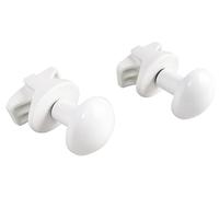 SOMATHERM FOR YOU - B21810B - O ganci per asciugamano asciutto bianco - tubo tondo per la vite