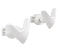 SOMATHERM FOR YOU - B21814B - Ganci V per asciugamano asciutto bianco - tubo tondo a vite