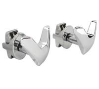 SOMATHERM FOR YOU - B21815B - V ganci per asciugamano asciutto Chrome - tubo tondo per la vite