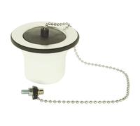 SOMATHERM FOR YOU - BB101 - Tappo di scarico per lavello in acciaio inox, forato Ø50 - Evacuazione 40/49