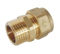 SOMATHERM FOR YOU - Compressione Raccordo diritto (vite) per PEX Ø12 pipe - Maschio 12/17 (3/8 '')