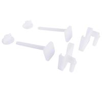 SOMATHERM FOR YOU - Flap fissazione WC con 2 viti con teste quadrate, due dadi 2 e piastra - plastica