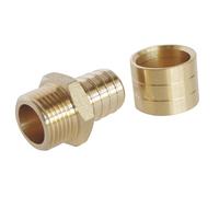 SOMATHERM FOR YOU - in raccordo per lo scorrimento del tubo PER Ø16 - Maschio 12/17 (3/8 '') Per collegare un diametro Ø16 tubo PER