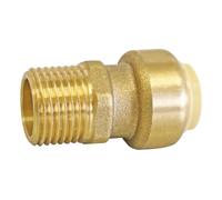 SOMATHERM FOR YOU - ottone giunto a clip per tubi in rame o PEX o Multistrato Ø14 - Male 20/27