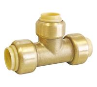 SOMATHERM FOR YOU - ottone tee ridotto a clip per tubi in rame o PEX o multistrato Ø16-Ø14-Ø16