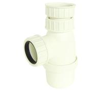 SOMATHERM FOR YOU - P116 -Siphon lavandino regolabile 40/49 plastica bianca Dado arrivo 40/49 - - regolabile 40/49 uscita dado con giunto americana per tubo diam.40mm.