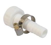 SOMATHERM FOR YOU - Raccordo Dritto Porta-Tubo 26 x 34 mm per Lavatrice - Ingresso a Innesto 18 mm - Uscita Femmina Filettata - Bianco - Installazione Semplice e Affidabile