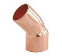 SOMATHERM FOR YOU - Saldatura di rame di collegamento - 45 ° Gomito Maschio Femmina Ø10 piccolo raggio - Meets NF