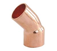 SOMATHERM FOR YOU - Saldatura di rame di collegamento - 45 ° Gomito Maschio Femmina Ø22 piccolo raggio - Meets NF