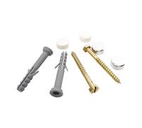 SOMATHERM FOR YOU - Set di 2 elementi di fissaggio per la toletta ciotola 8x60mm con cache per una finitura estetica o cromo panca