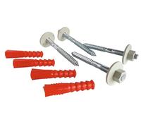 SOMATHERM FOR YOU - Set scaldabagno a parete piena Assemblaggio comprendente quattro pioli, 4 e 4 gougons dadi plastica Ø14-10x120mm