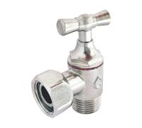 SOMATHERM FOR YOU - WC staffa rubinetto alla staffa di nichel greggio M12 / 17 (3/8 '') - Dado Prigioniero 12/17 (3/8 '')