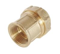 SOMATHERM PER VOI - femmina in ottone Raccordo dritto per D32 tubo in PE - F26 / 34 - bloccaggio esterno