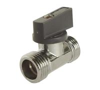 SOMATHERM PER VOI - L28-62 - arresto WC valvola di destra - ottone cromato - Maniglia di 1/4 di giro - maschio/maschio 15/21