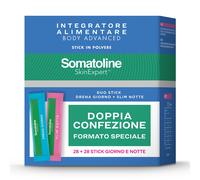 Somatoline Skin Expert Body Advance - Integratore drenante per il controllo del peso, 2 x 28 stick