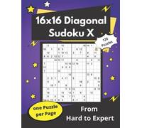 Somatomint 16x16 Diagonal Sudoku X (Tascabile)