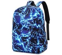 SOMBLG Zaino Scuola Ragazzo Elementare Bambino Media Maschio Ragazzi Elementari Bimbo Cartella Impermeabile Superiore (5-Blu)